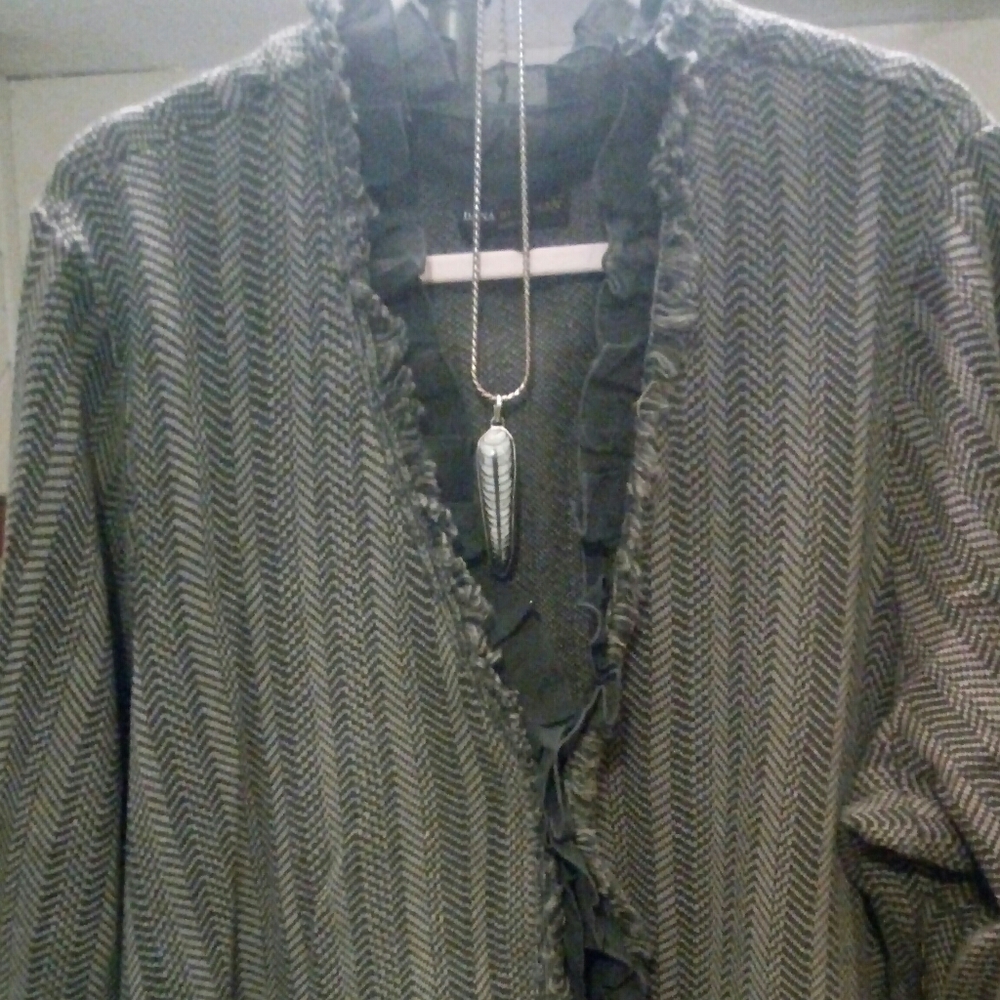 Knit faux Tweed jacket